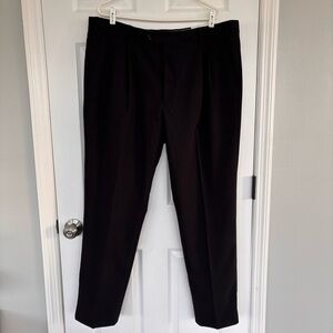 Paul Fredrick Classic Black Dress Pants